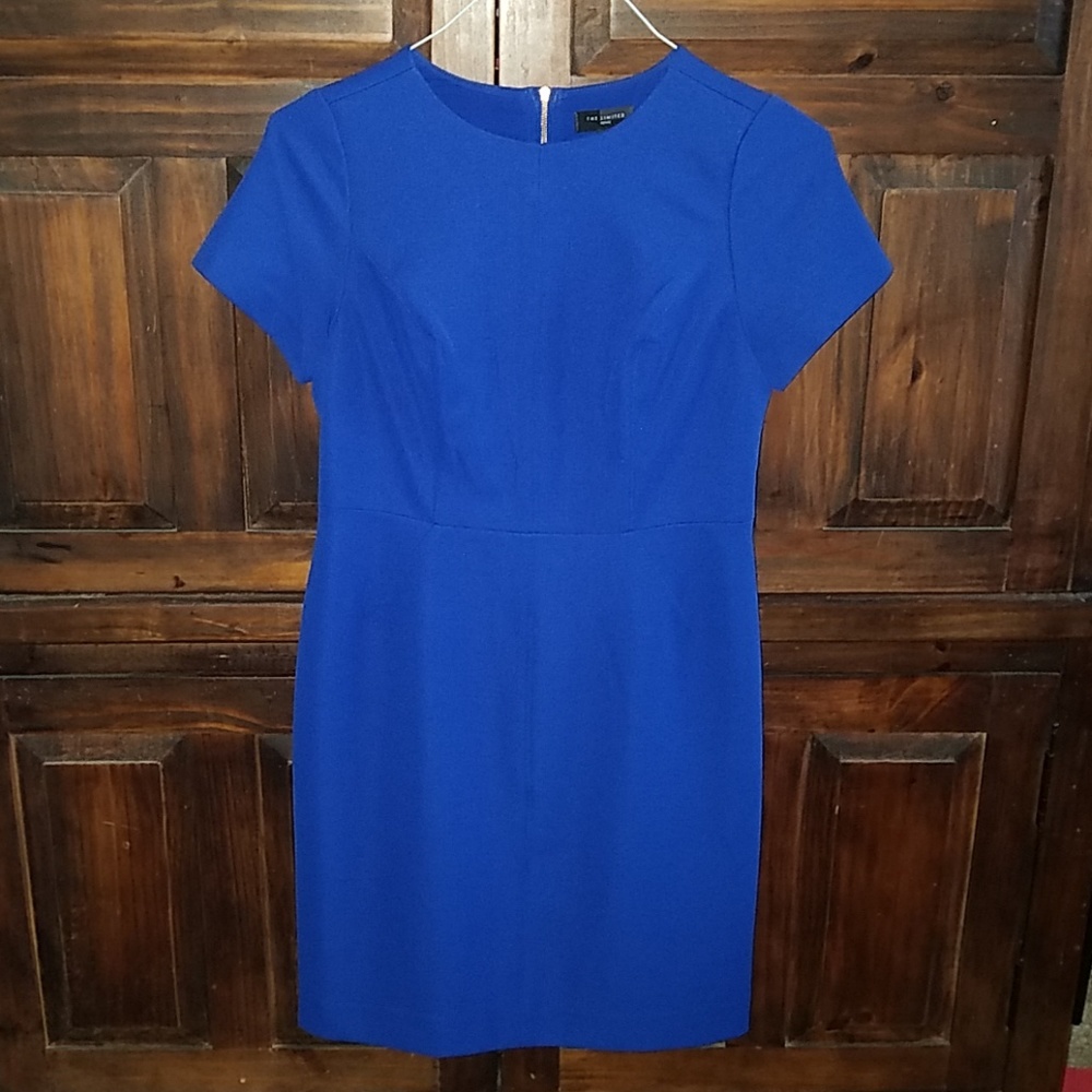 The Limited royal cobalt blue fitted dress